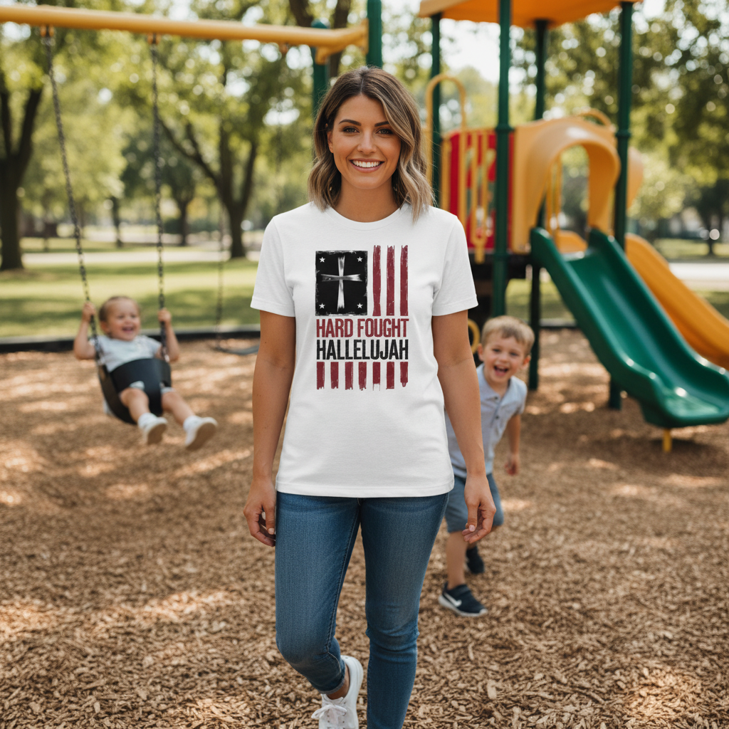 Hard Fought Hallelujah Premium Crewneck T-shirt