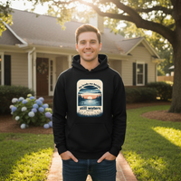 He leads me beside still waters Premium Pullover Hoodie