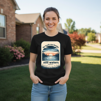 He leads me beside still waters Premium Crewneck T-shirt