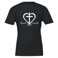 Heart with cross Premium Crewneck T-shirt