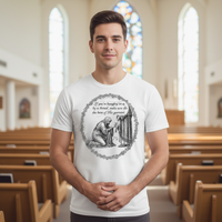 If you're hanging on by a thread make sure it's the hem of his garment Premium Crewneck T-shirt