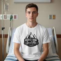 Here I am, send me Premium Unisex Crewneck T-shirt