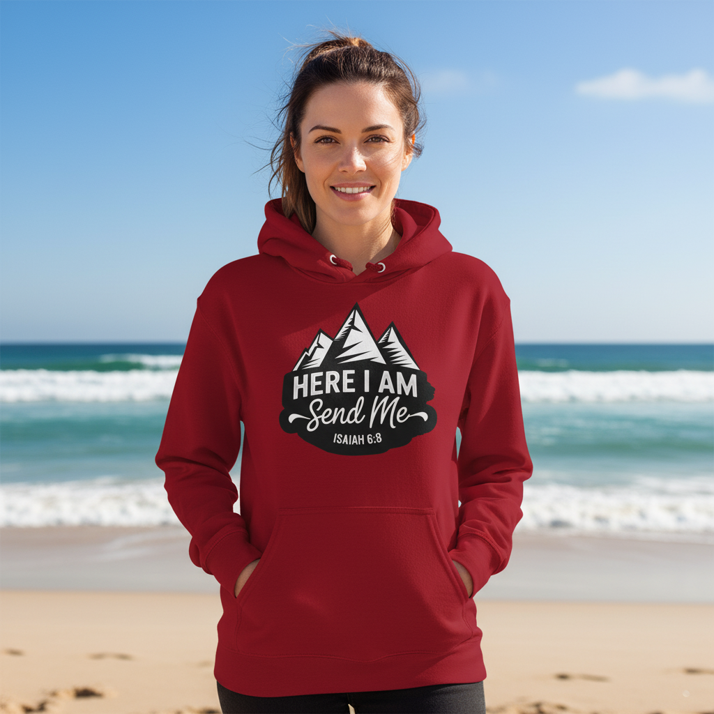 Here I am, send me Premium Pullover Hoodie