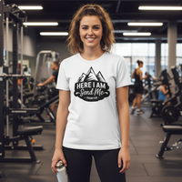 Here I am, send me Premium Unisex Crewneck T-shirt