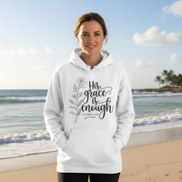 Load image into Gallery viewer, His grace is enough (1) Classic Unisex Pullover Hoodie | Gildan® 18500
