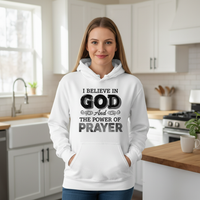 Load image into Gallery viewer, I believe in God and the power of prayer Unisex Pullover Hoodie
