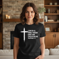 Load image into Gallery viewer, I can do all things through Christ who strengthens me Premium Unisex Crewneck T-shirt
