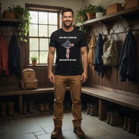 Load image into Gallery viewer, I only kneel for one man and he died on the cross Premium Unisex Crewneck T-shirt
