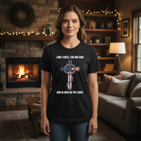 Load image into Gallery viewer, I only kneel for one man and he died on the cross Premium Unisex Crewneck T-shirt
