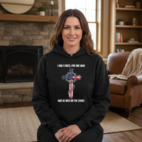 Load image into Gallery viewer, I only kneel for one man and he died on the cross Unisex Pullover Hoodie
