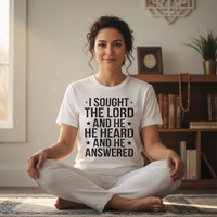 Load image into Gallery viewer, I sought the lord, and he answered Premium Unisex Crewneck T-shirt | Bella + Canvas 3001
