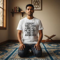 Load image into Gallery viewer, I sought the lord, and he answered Premium Unisex Crewneck T-shirt | Bella + Canvas 3001
