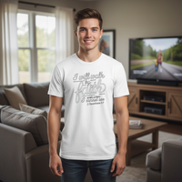 Load image into Gallery viewer, I will walk by faith even when I cannot see Premium Unisex Crewneck T-shirt | Bella + Canvas 3001
