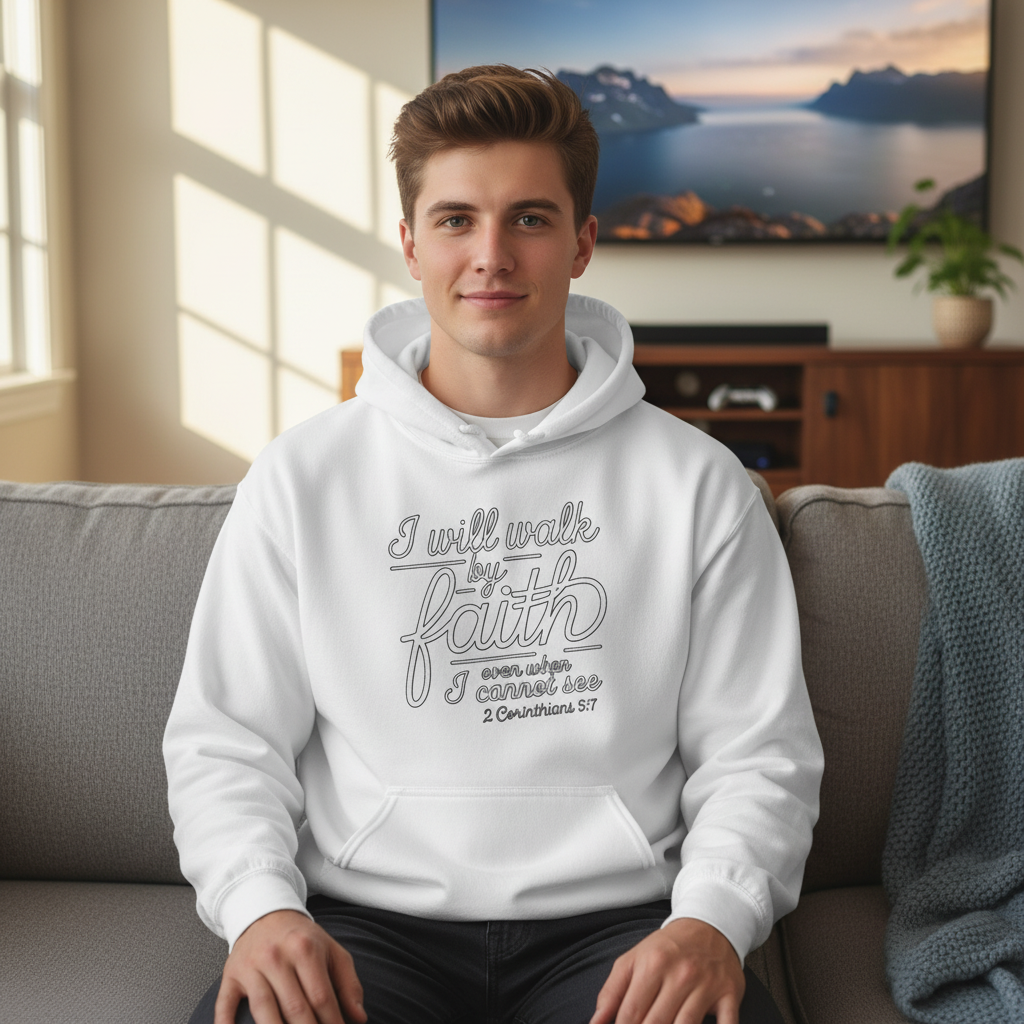 I will walk by faith Classic Unisex Pullover Hoodie | Gildan® 18500