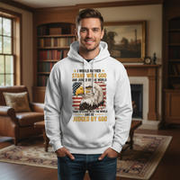 I would rather stand with God and be judged by the world Premium Pullover Hoodie