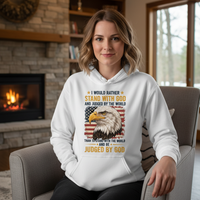 I would rather stand with God and be judged by the world Premium Pullover Hoodie