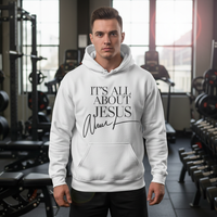 Load image into Gallery viewer, It&#39;s all about Jesus Classic Unisex Pullover Hoodie | Gildan® 18500
