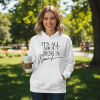 Load image into Gallery viewer, It&#39;s all about Jesus Classic Unisex Pullover Hoodie | Gildan® 18500
