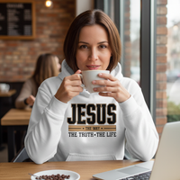Load image into Gallery viewer, Jesus the way the truth the life Unisex Pullover Hoodie

