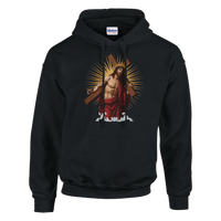 Load image into Gallery viewer, Jesus carrying the cross (1) Unisex Pullover Hoodie
