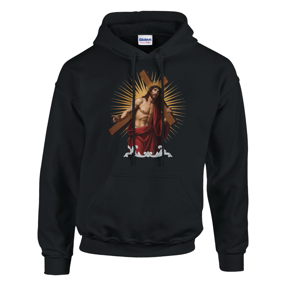Jesus carrying the cross (1) Unisex Pullover Hoodie
