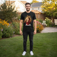 Load image into Gallery viewer, Jesus carrying the cross Premium Unisex Crewneck T-shirt
