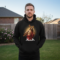 Load image into Gallery viewer, Jesus carrying the cross (1) Unisex Pullover Hoodie
