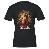 Jesus carrying the cross Premium Unisex Crewneck T-shirt