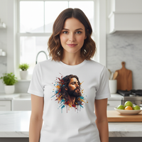 Jesus face Premium Crewneck T-shirt