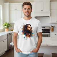 Jesus face Premium Crewneck T-shirt