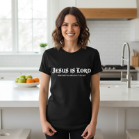 Load image into Gallery viewer, Jesus is lord whether you believe it or not Premium Unisex Crewneck T-shirt
