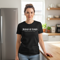 Load image into Gallery viewer, Jesus is lord whether you believe it or not Premium Unisex Crewneck T-shirt
