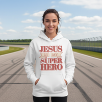 Load image into Gallery viewer, Jesus is my superhero (1) Classic Unisex Pullover Hoodie | Gildan® 18500
