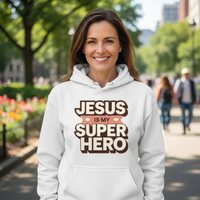 Load image into Gallery viewer, Jesus is my superhero Classic Unisex Pullover Hoodie | Gildan® 18500
