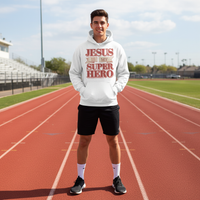 Load image into Gallery viewer, Jesus is my superhero Classic Unisex Pullover Hoodie | Gildan® 18500
