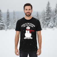 Load image into Gallery viewer, Jesus is the reason Premium Unisex Crewneck T-shirt | Bella + Canvas 3001
