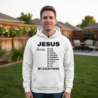Jesus loves my everything Premium Pullover Hoodie