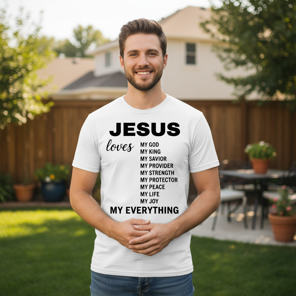 Jesus loves my everything Premium Crewneck T-shirt
