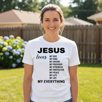 Jesus loves my everything Premium Crewneck T-shirt