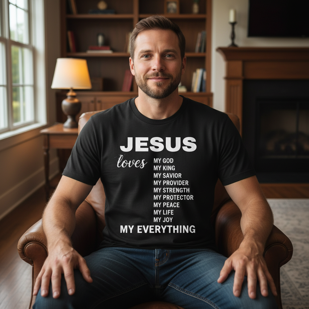 Jesus loves My everything Premium Unisex Crewneck T-shirt