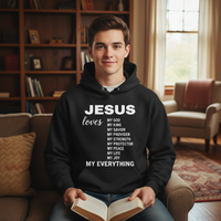 Load image into Gallery viewer, Jesus loves my everything Unisex Pullover Hoodie
