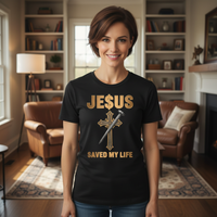 Load image into Gallery viewer, Jesus saved my life Premium Unisex Crewneck T-shirt

