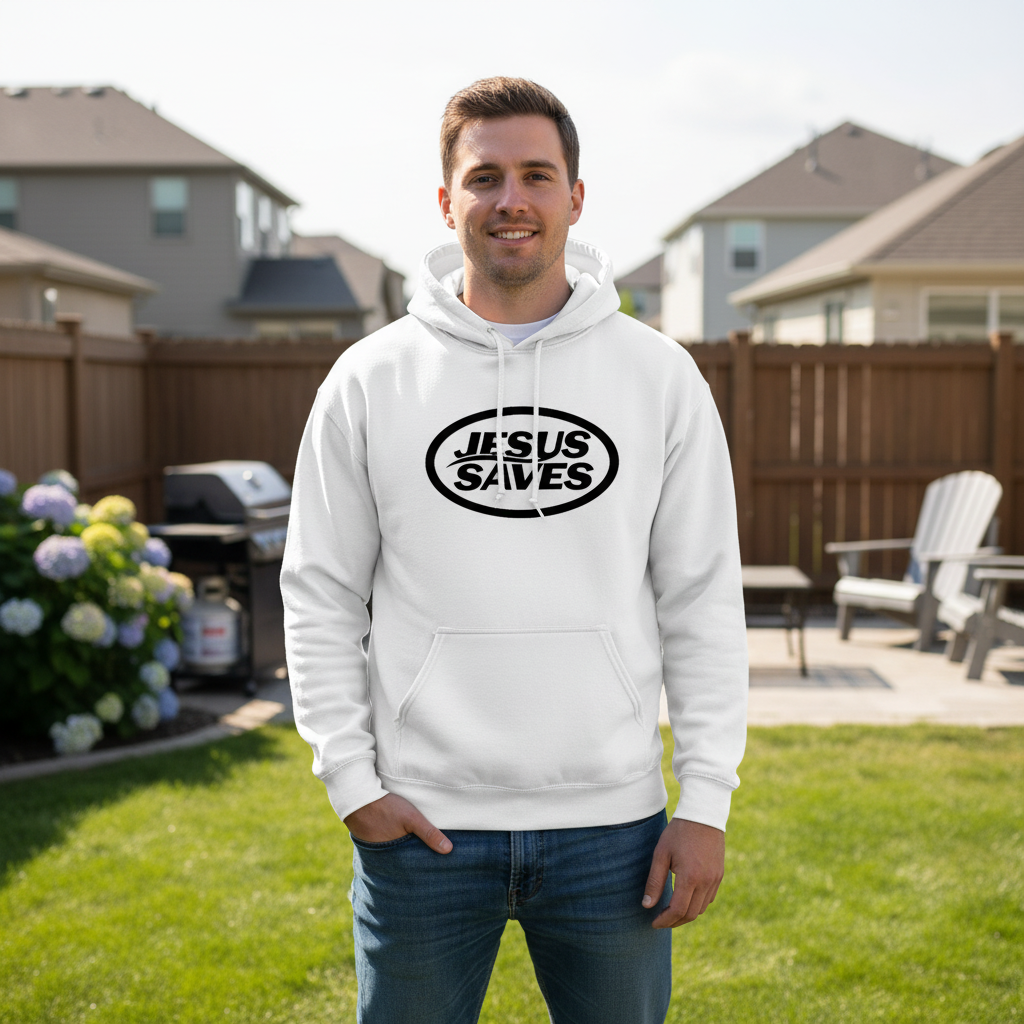 Jesus saves Premium Pullover Hoodie
