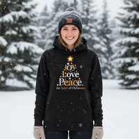Joy Love and Peace the spirit of Christman Premium Pullover Hoodie