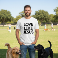 Load image into Gallery viewer, Love like Jesus Premium Unisex Crewneck T-shirt | Bella + Canvas 3001
