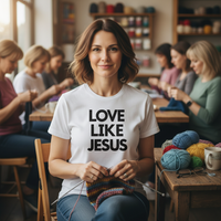 Load image into Gallery viewer, Love like Jesus Premium Unisex Crewneck T-shirt | Bella + Canvas 3001
