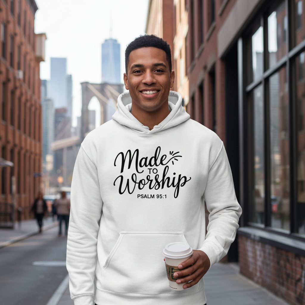 Made to worship (1) Premium Pullover Hoodie