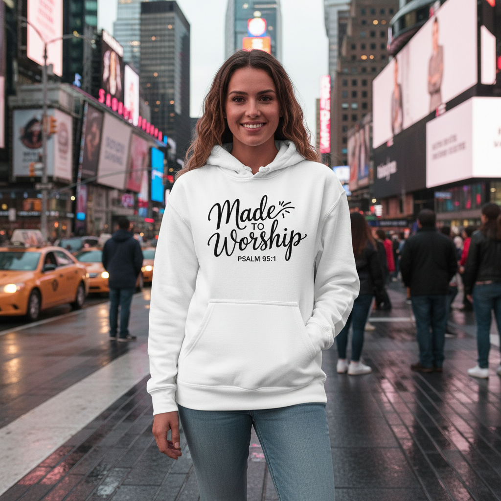 Made to worship (1) Premium Pullover Hoodie