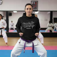 Load image into Gallery viewer, Made to worship (2) Classic Unisex Pullover Hoodie | Gildan® 18500
