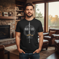 Load image into Gallery viewer, Man of God Husband Dad Premium Unisex Crewneck T-shirt
